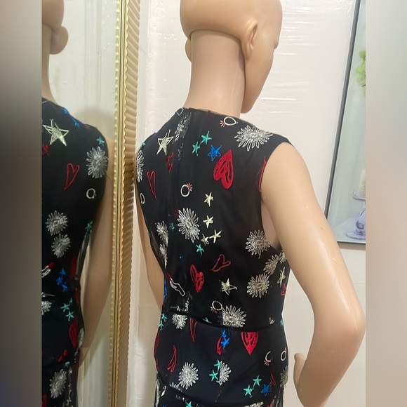 Maje Rosia Long dress with all-over embroidery size 3 like new - Picture 13 of 16